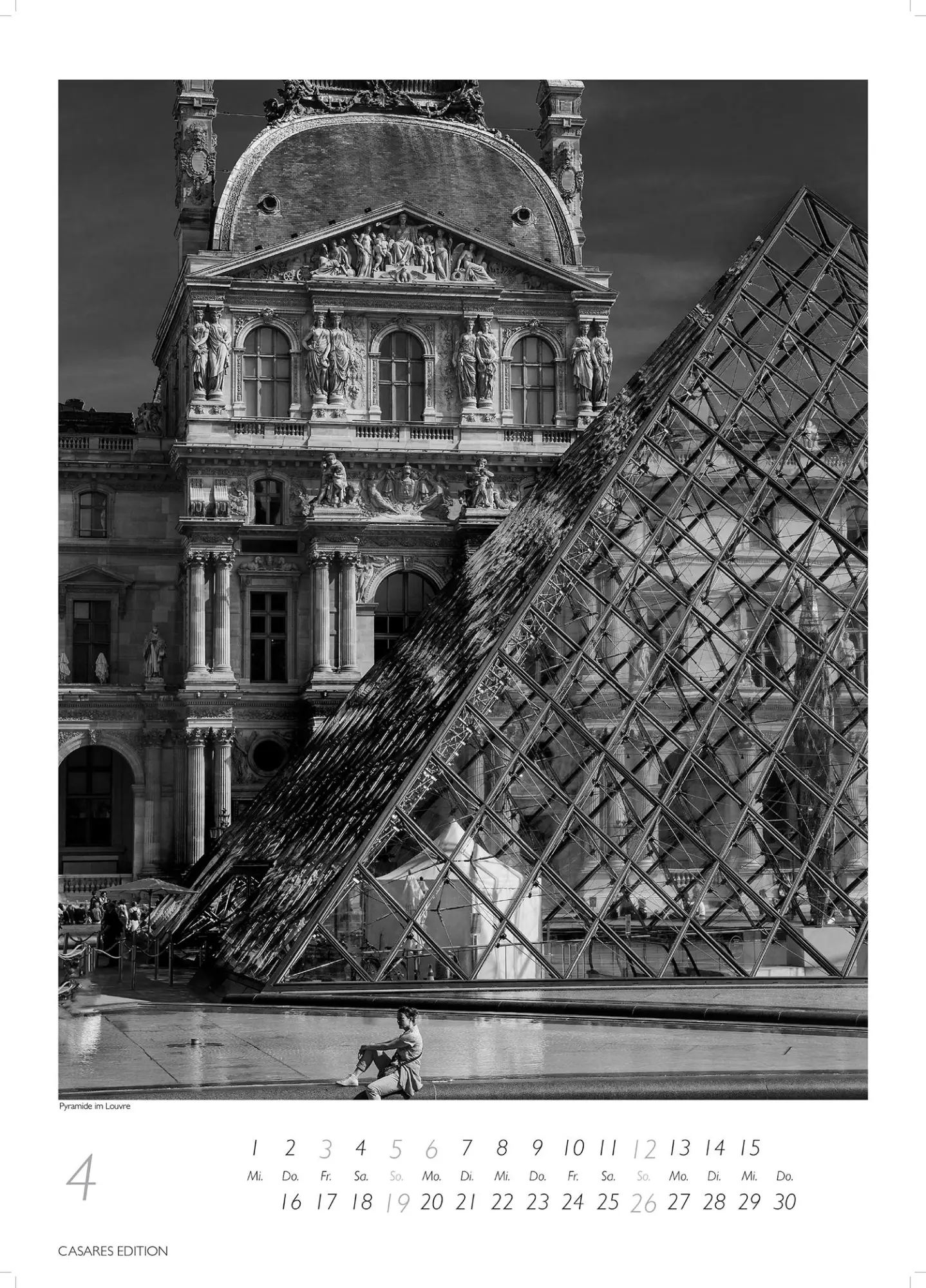 Bild: 9781835245194 | Paris Kalender schwarz-weiss 2026 59x42cm Grosses Format -...