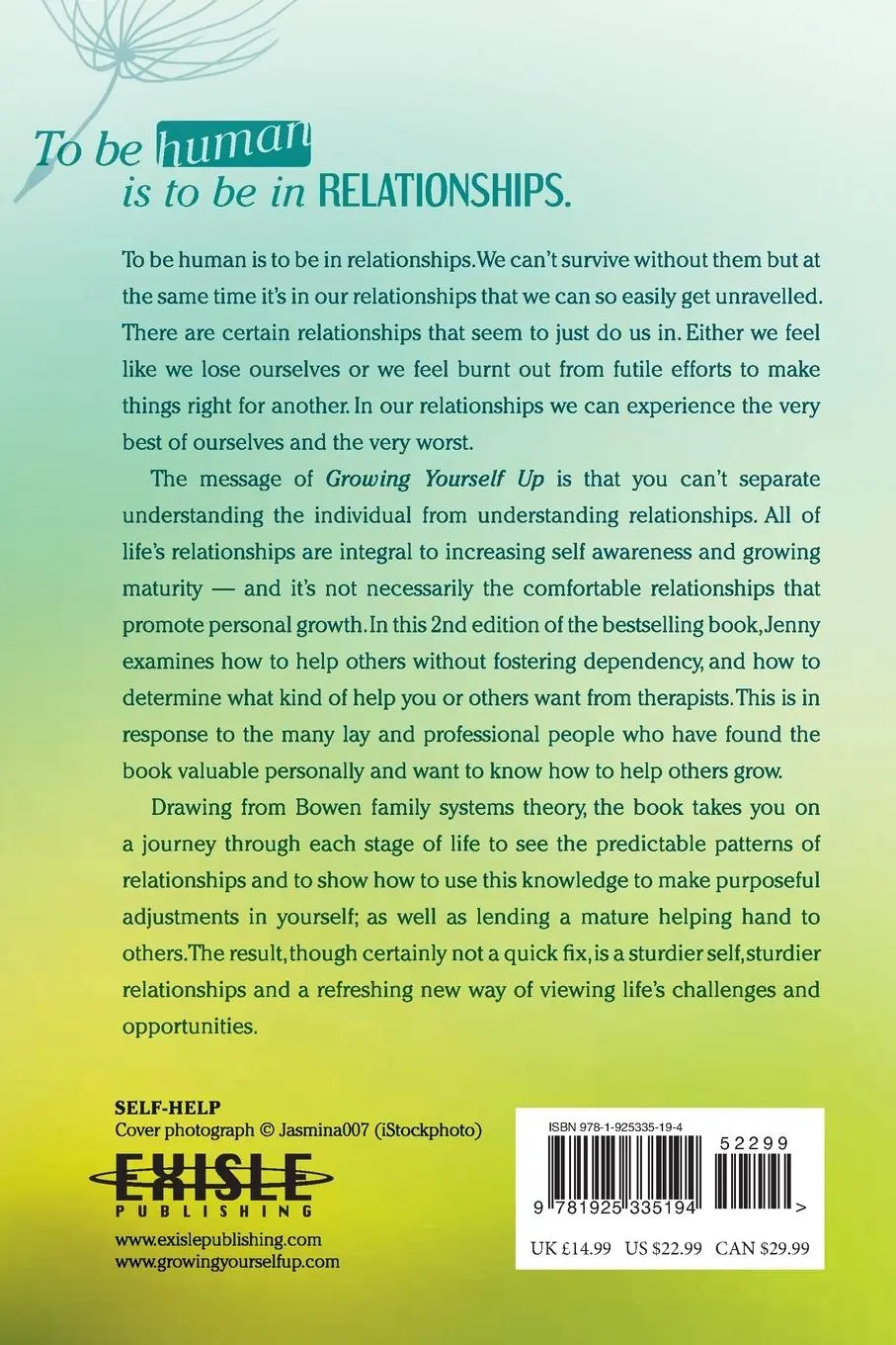 Rückseite: 9781925335194 | Growing Yourself Up, 2nd Edition | Jenny Brown | Taschenbuch | 2017