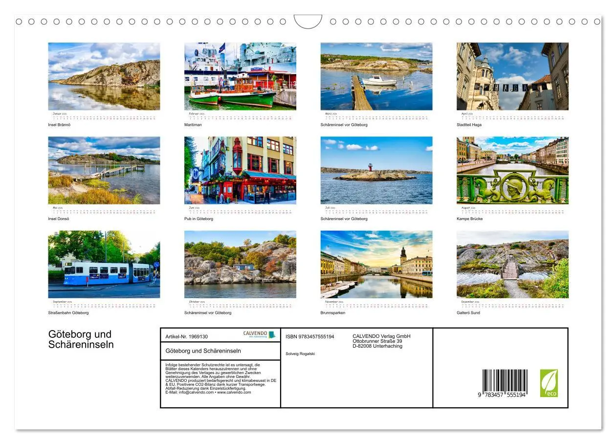 Bild: 9783457555194 | Göteborg und Schäreninseln (Wandkalender 2026 DIN A3 quer),...