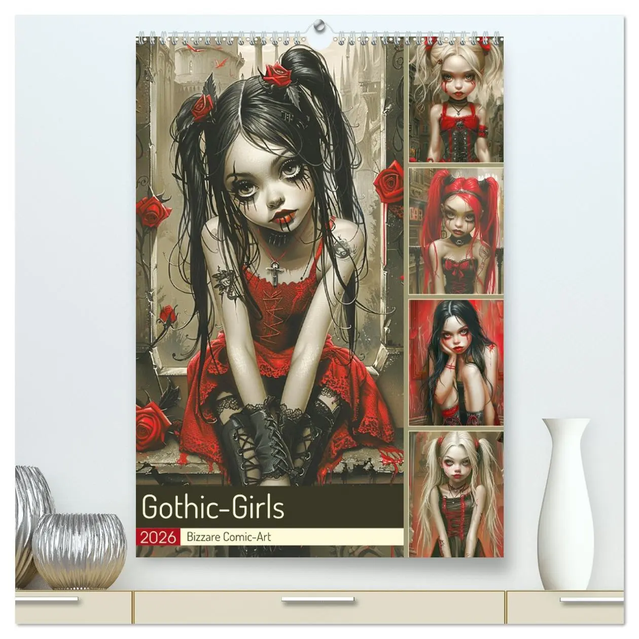 Cover: 9783516265194 | Gothic-Girls. Bizzare Comic-Art (hochwertiger Premium Wandkalender...