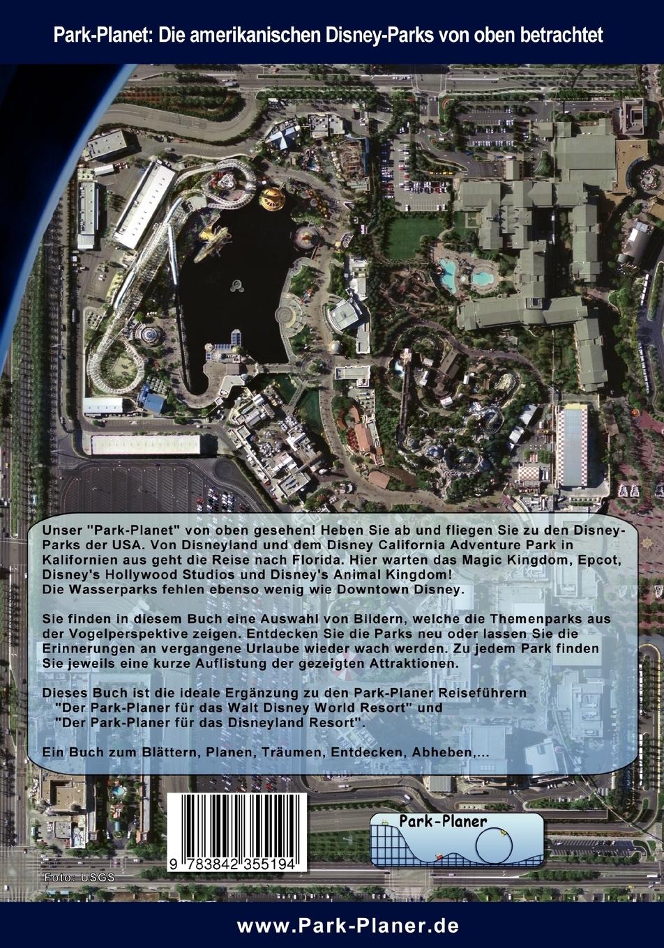 Rückseite: 9783842355194 | Park-Planet: Die amerikanischen Disney-Parks von oben betrachtet