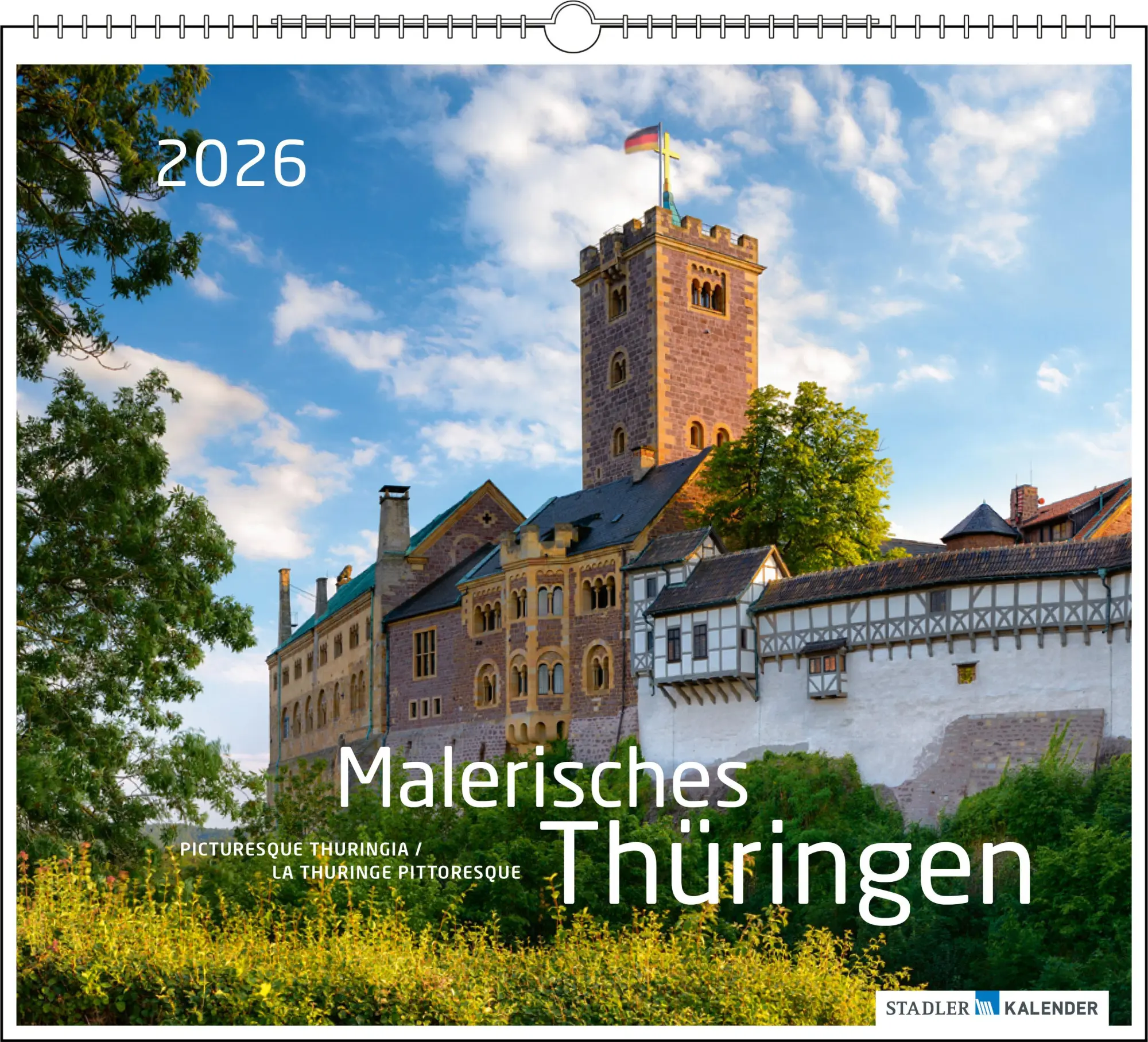 Cover: 9783861925194 | Malerisches Thüringen 2026 | verschiedene | Kalender | Spiralbindung