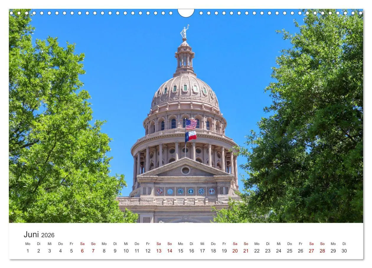 Bild: 9783457615294 | Texas - The Lone Star State (Wandkalender 2026 DIN A3 quer),...