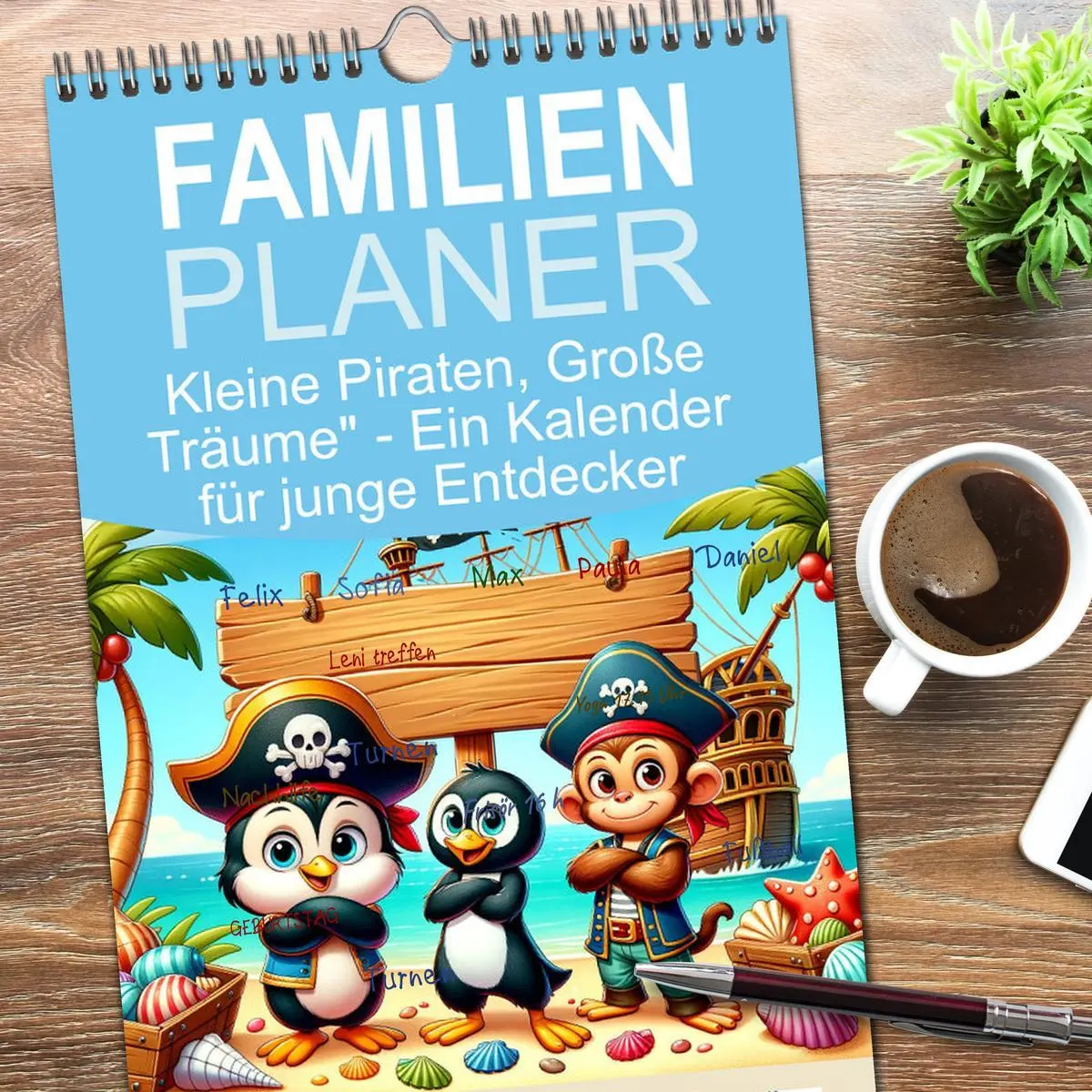 Bild: 9783516495294 | Familienplaner 2026 - Kleine Piraten, Große Träume" - Ein Kalender...