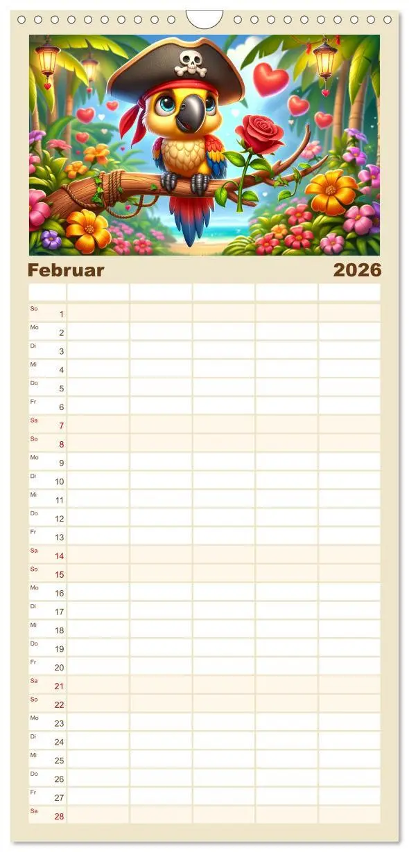 Bild: 9783516495294 | Familienplaner 2026 - Kleine Piraten, Große Träume" - Ein Kalender...