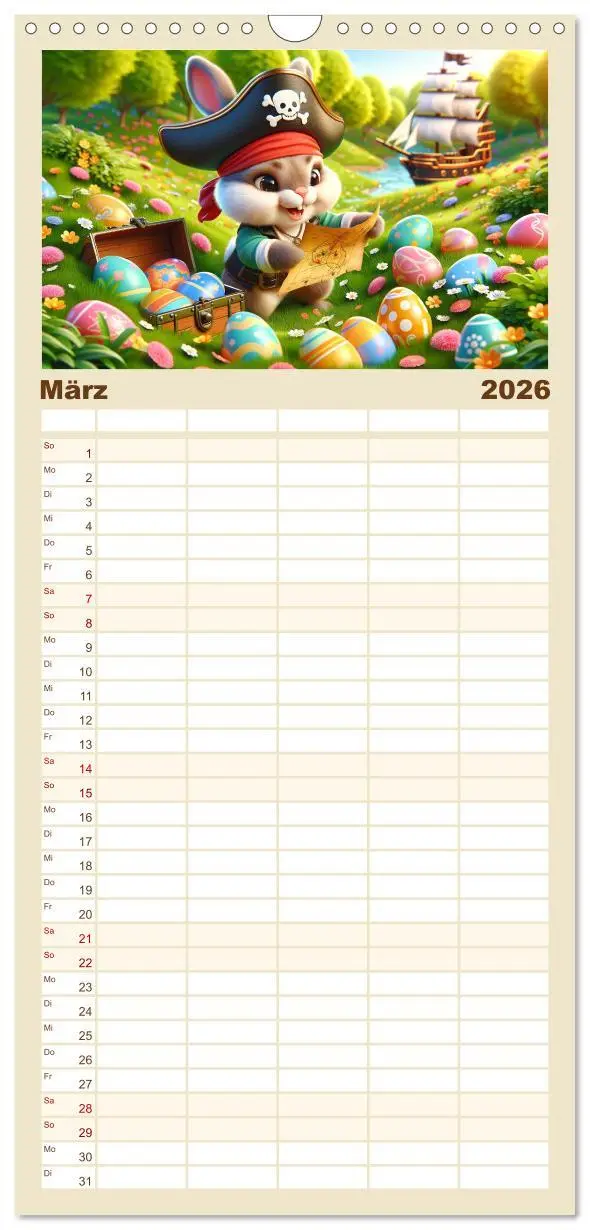 Bild: 9783516495294 | Familienplaner 2026 - Kleine Piraten, Große Träume" - Ein Kalender...