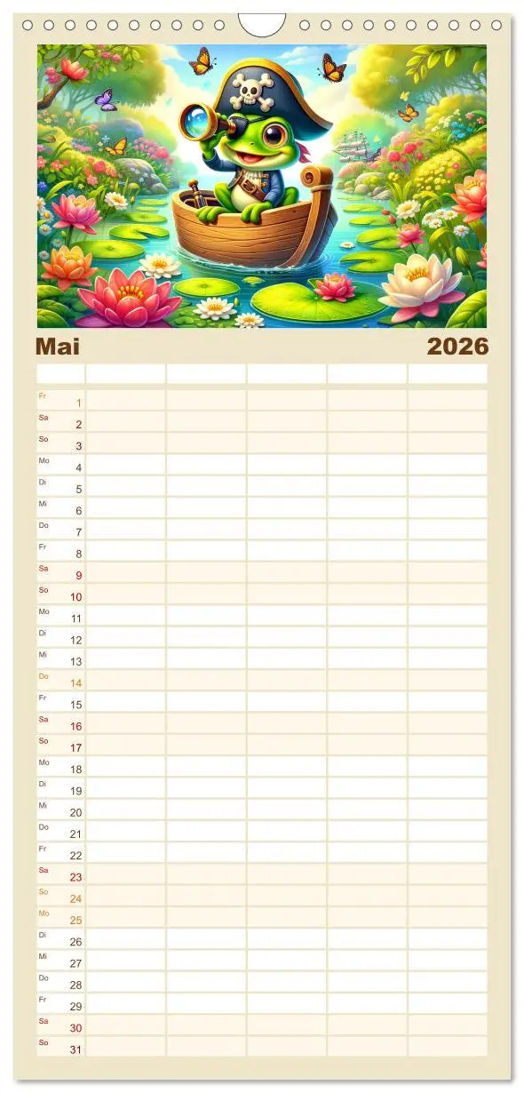 Bild: 9783516495294 | Familienplaner 2026 - Kleine Piraten, Große Träume" - Ein Kalender...