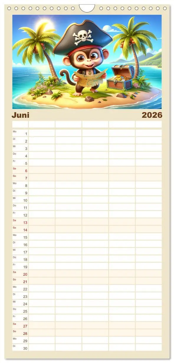 Bild: 9783516495294 | Familienplaner 2026 - Kleine Piraten, Große Träume" - Ein Kalender...