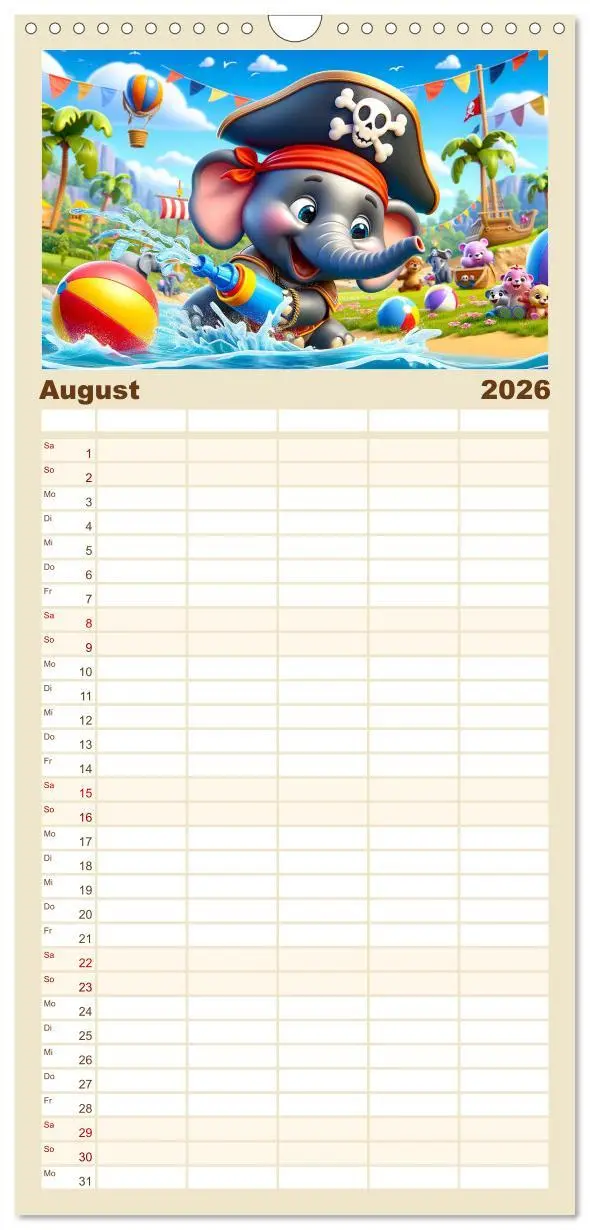 Bild: 9783516495294 | Familienplaner 2026 - Kleine Piraten, Große Träume" - Ein Kalender...