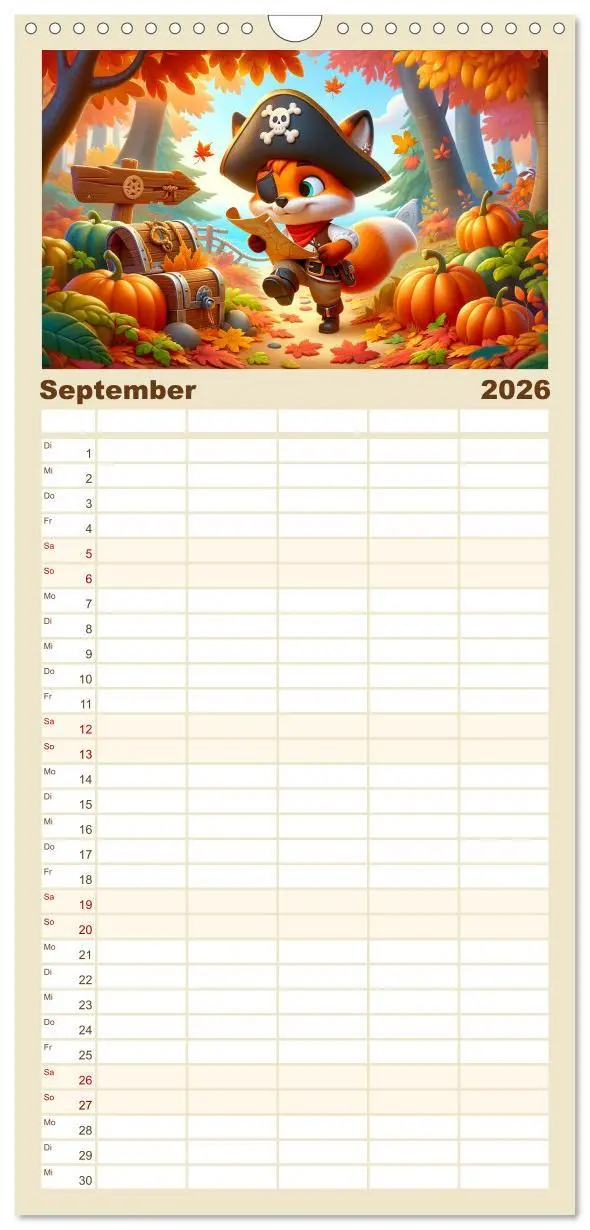Bild: 9783516495294 | Familienplaner 2026 - Kleine Piraten, Große Träume" - Ein Kalender...
