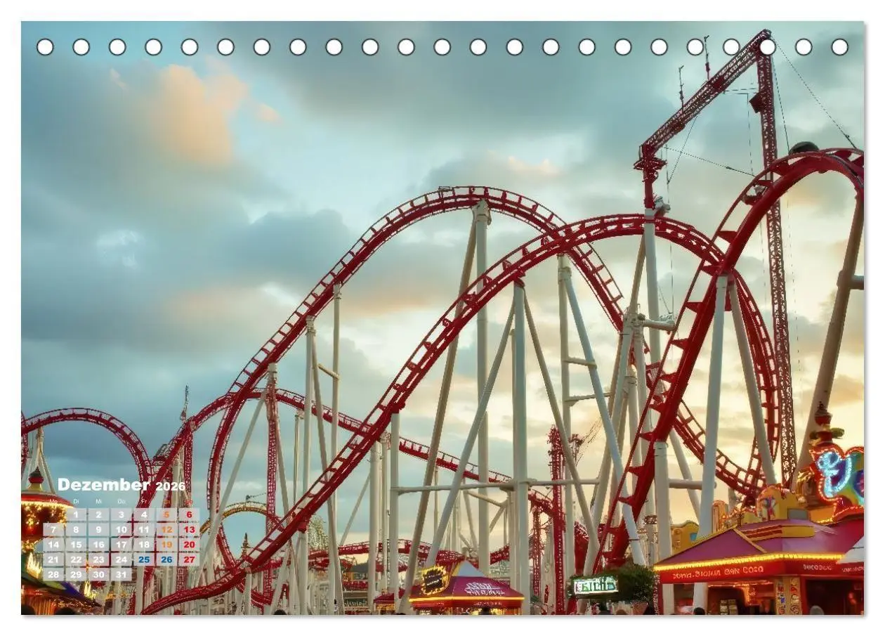 Bild: 9783516705294 | Riesenräder und Kirmes (Tischkalender 2026 DIN A5 quer), CALVENDO...