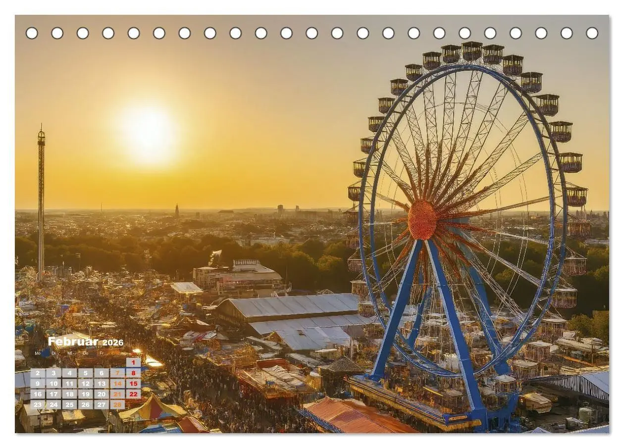 Bild: 9783516705294 | Riesenräder und Kirmes (Tischkalender 2026 DIN A5 quer), CALVENDO...