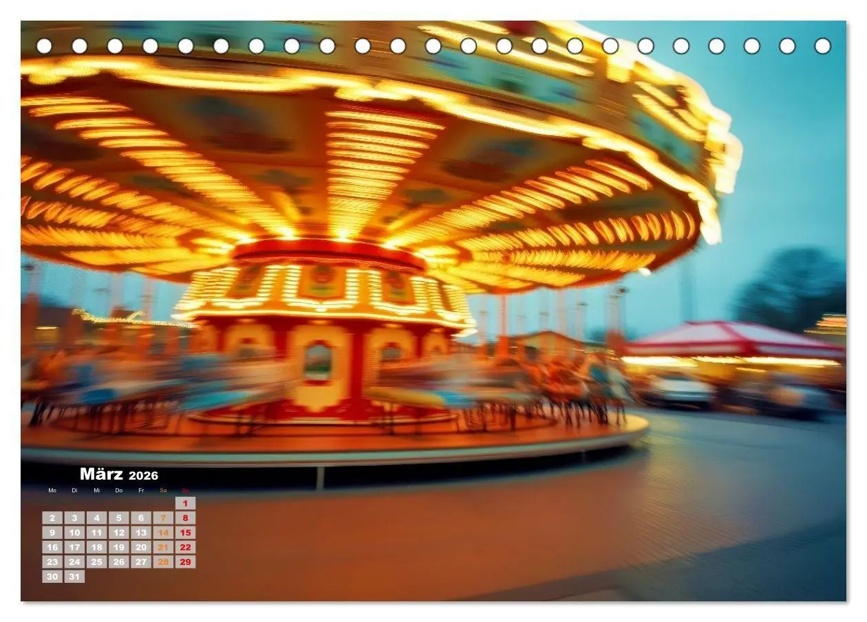 Bild: 9783516705294 | Riesenräder und Kirmes (Tischkalender 2026 DIN A5 quer), CALVENDO...
