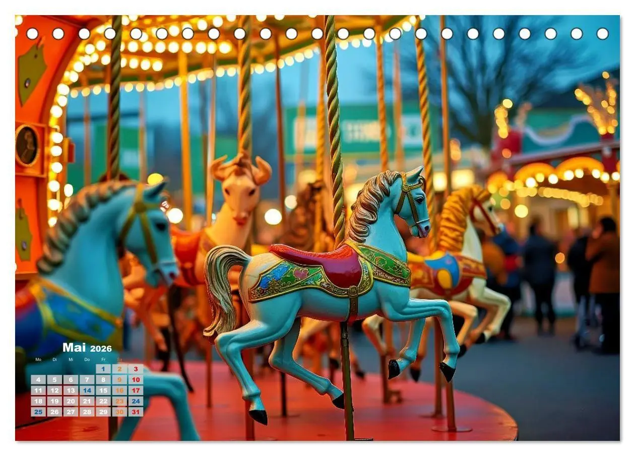 Bild: 9783516705294 | Riesenräder und Kirmes (Tischkalender 2026 DIN A5 quer), CALVENDO...