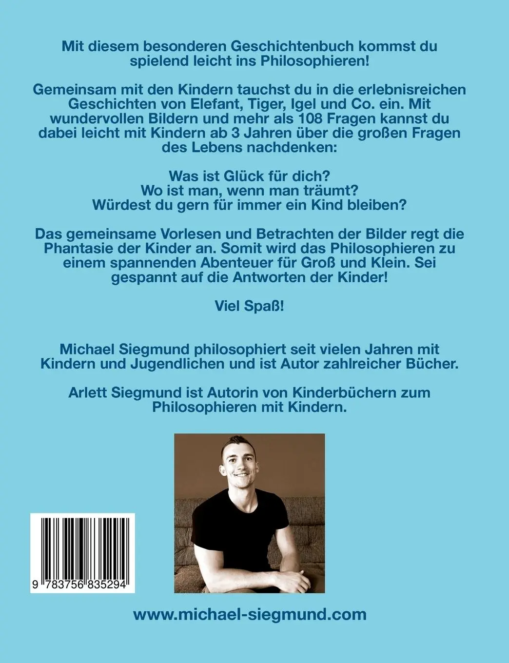 Rückseite: 9783756835294 | Tierisch gut mit Kindern philosophieren | Michael Siegmund (u. a.)