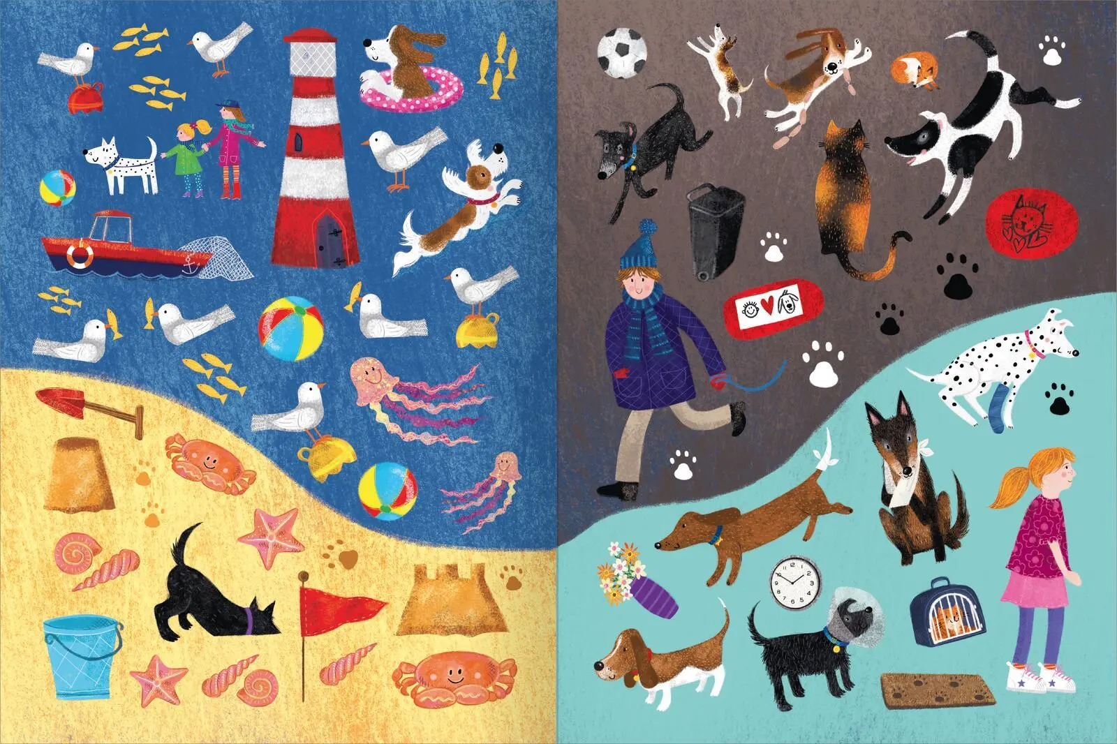 Bild: 9783845865294 | Mein Hunde-Stickerheft | Über 200 Sticker mit Szenen | Sue Reeves