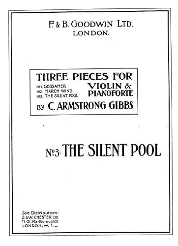 Cover: 9790035165294 | The Silent Pool | No.3 Of Three Pieces | Cecil Armstrong Gibbs | Buch