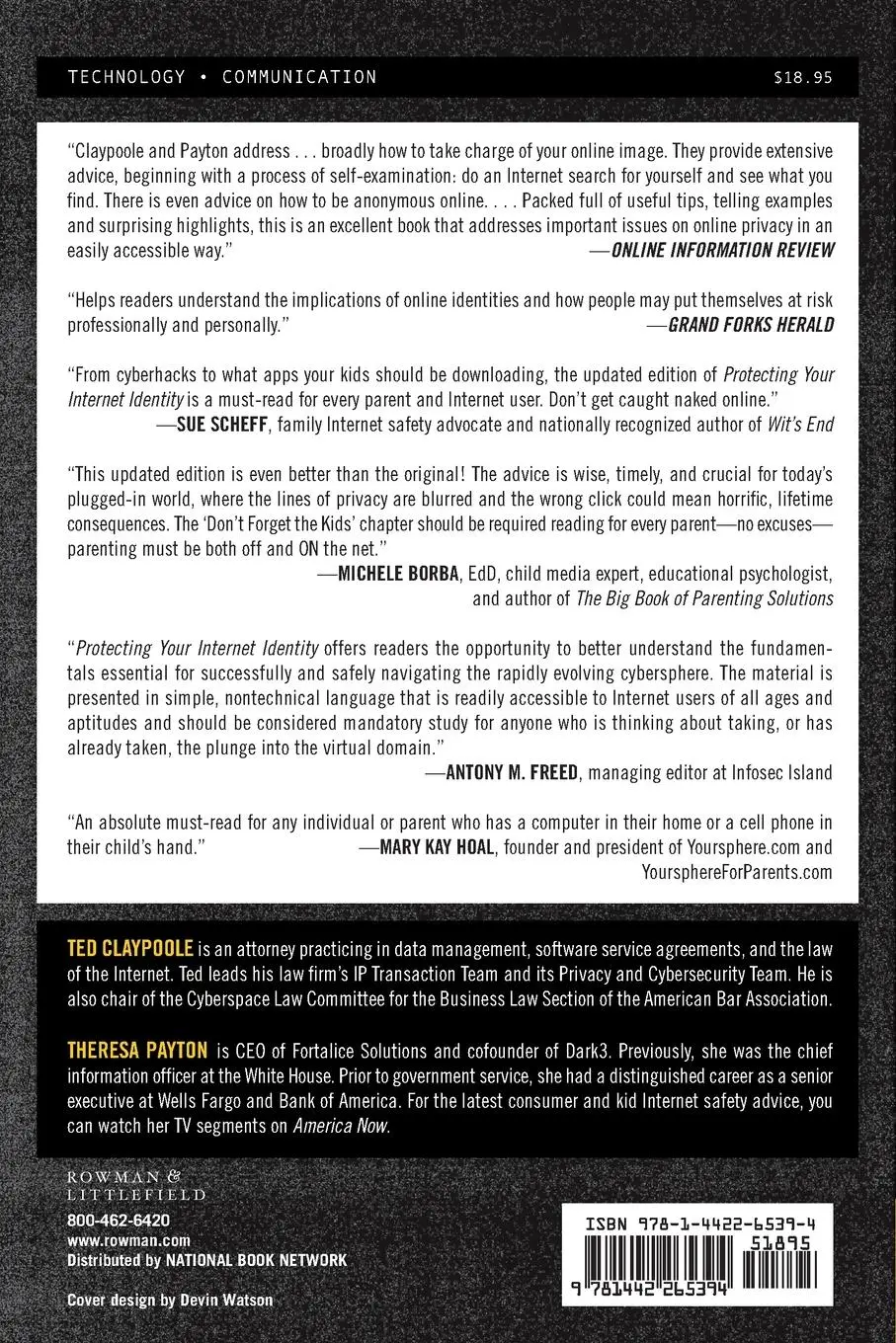 Rückseite: 9781442265394 | Protecting Your Internet Identity | Are You Naked Online? | Buch