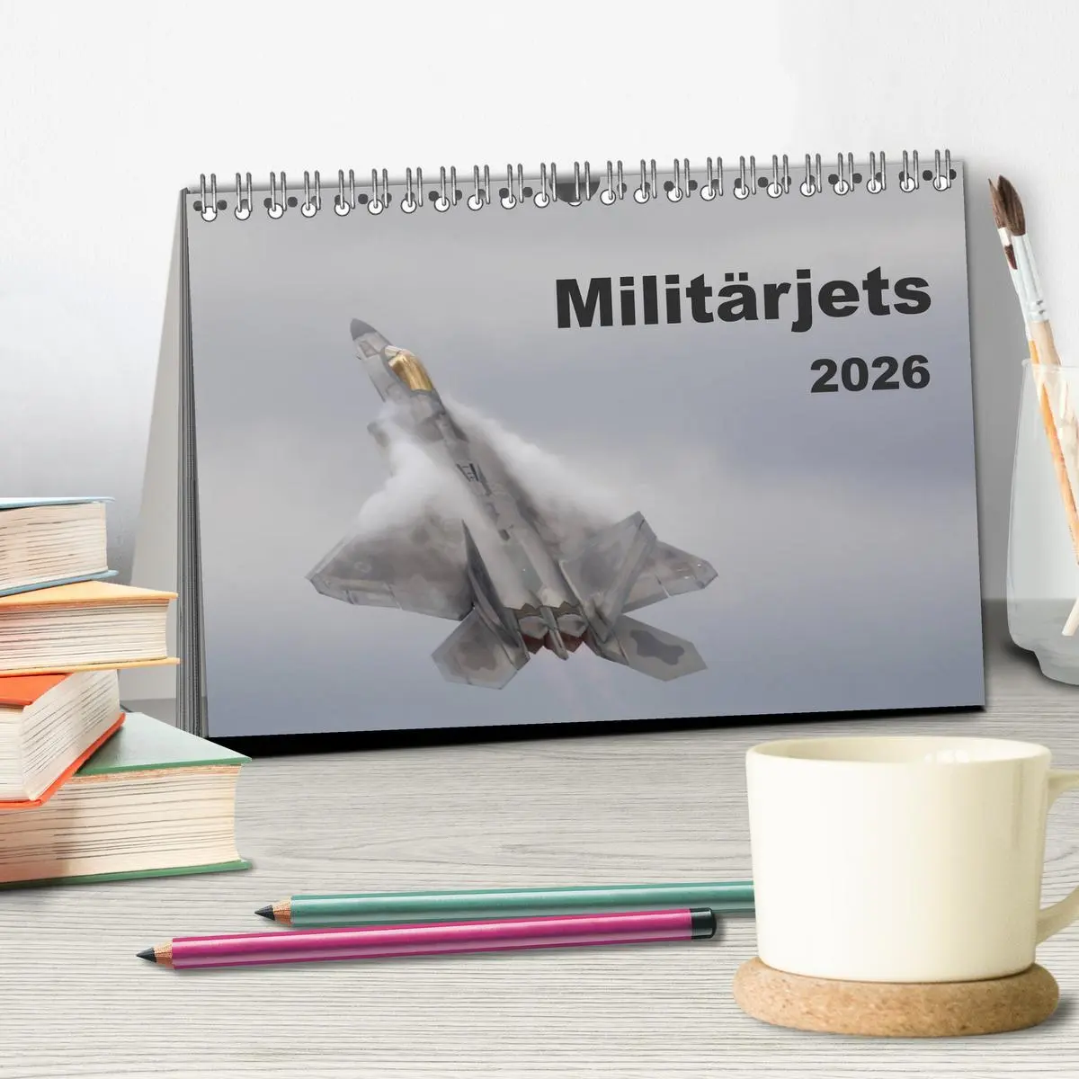 Bild: 9783457845394 | Militärjets (Tischkalender 2026 DIN A5 quer), CALVENDO Monatskalender