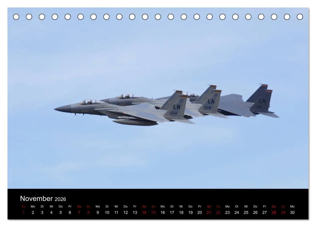 Bild: 9783457845394 | Militärjets (Tischkalender 2026 DIN A5 quer), CALVENDO Monatskalender