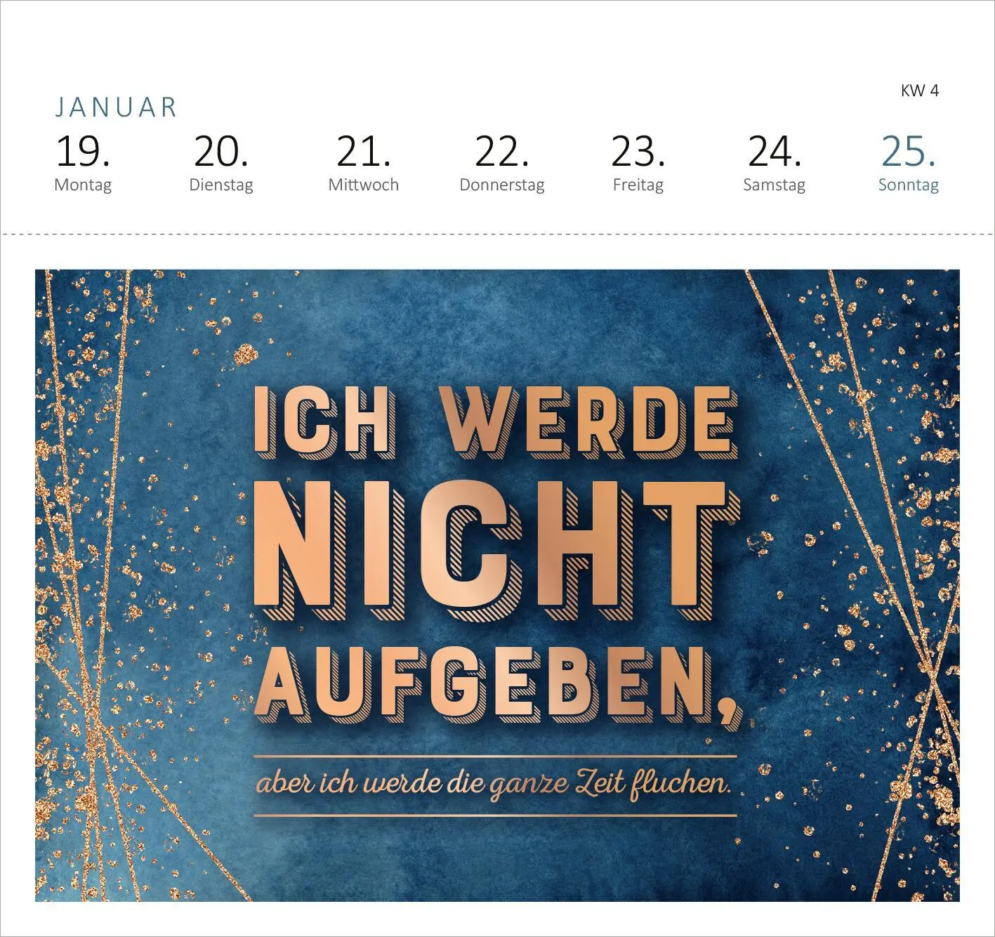 Bild: 4014489135494 | Postkartenkalender Vergiss Rosen, streu mir Pommes aufs Bett. 2026