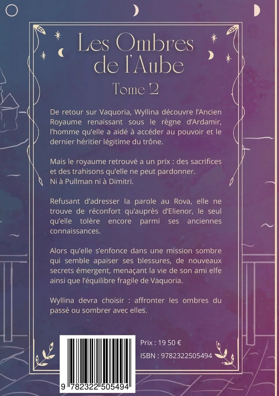 Rückseite: 9782322505494 | Les Ombres de l'Aube | Tome 2 | Charlotte Deghilage | Taschenbuch