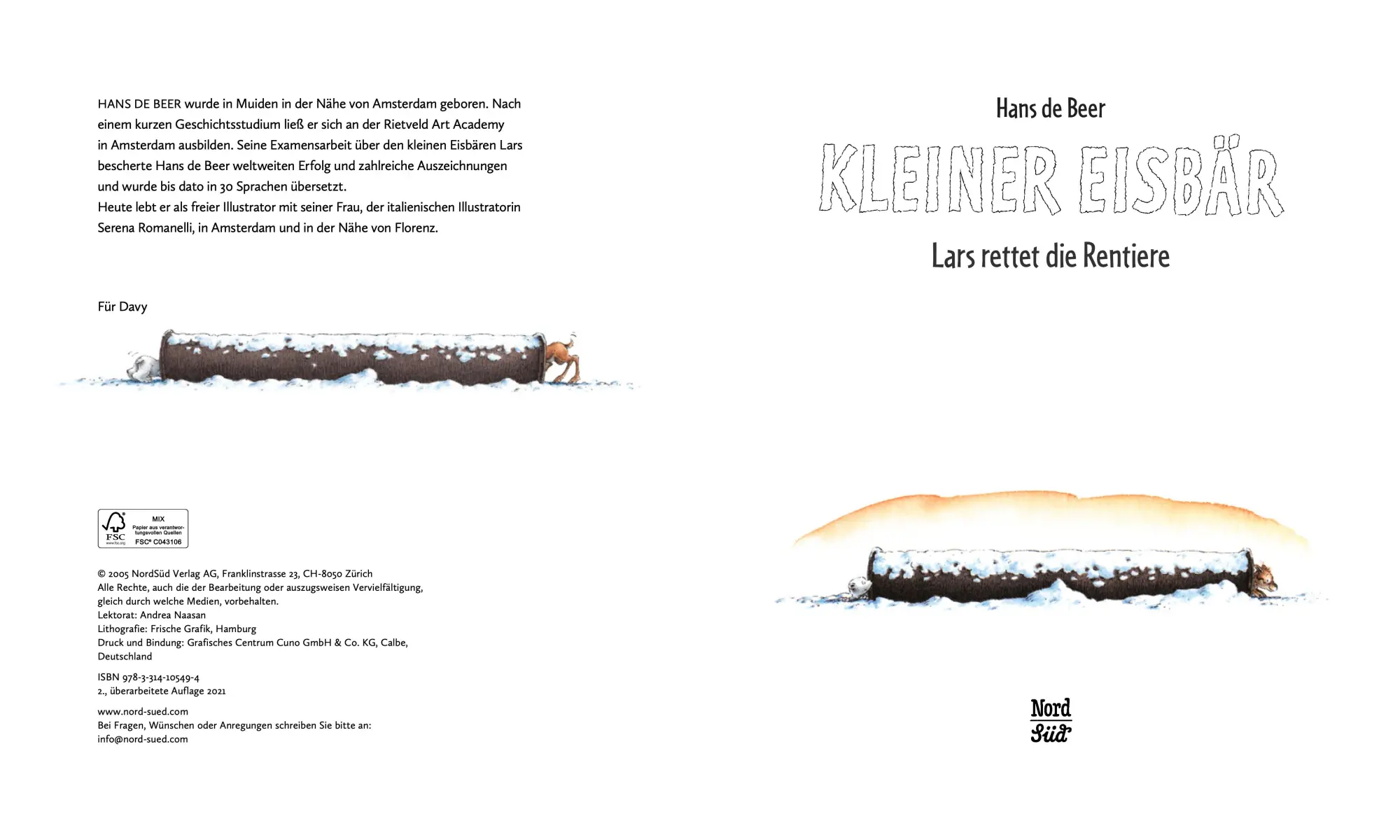 Bild: 9783314105494 | Kleiner Eisbär. Lars rettet die Rentiere | Hans de Beer | Buch | 32 S.