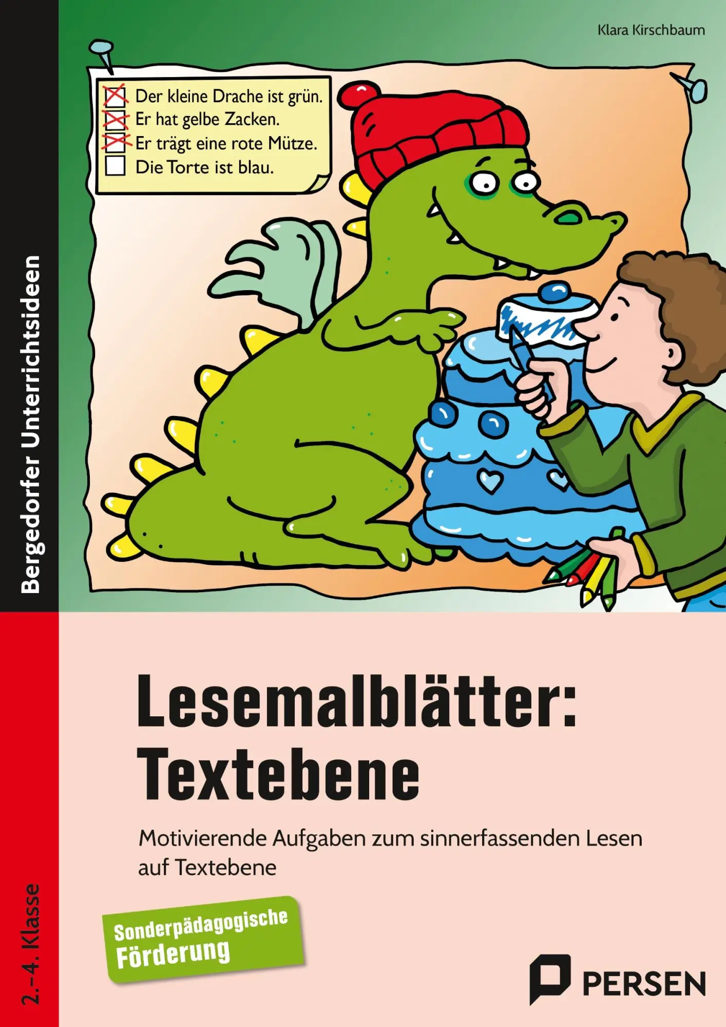 Cover: 9783403205494 | Lesemalblätter: Textebene | Klara Kirschbaum | Broschüre | 34 S.