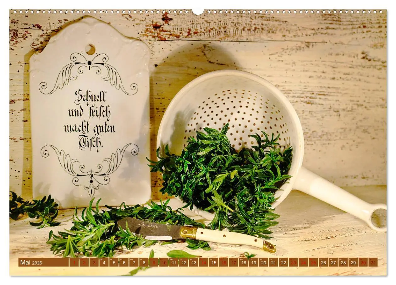 Bild: 9783457695494 | Küchenkräuter Nostalgie (hochwertiger Premium Wandkalender 2026 DIN...