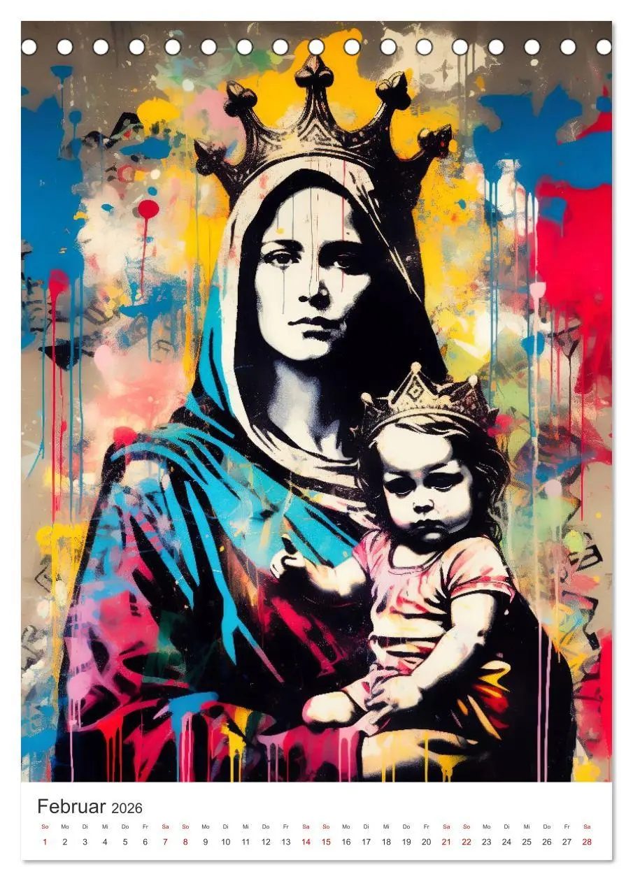 Bild: 9783516165494 | STREETART Neu Erleben Ein KI-Kunstkalender (Tischkalender 2026 DIN...