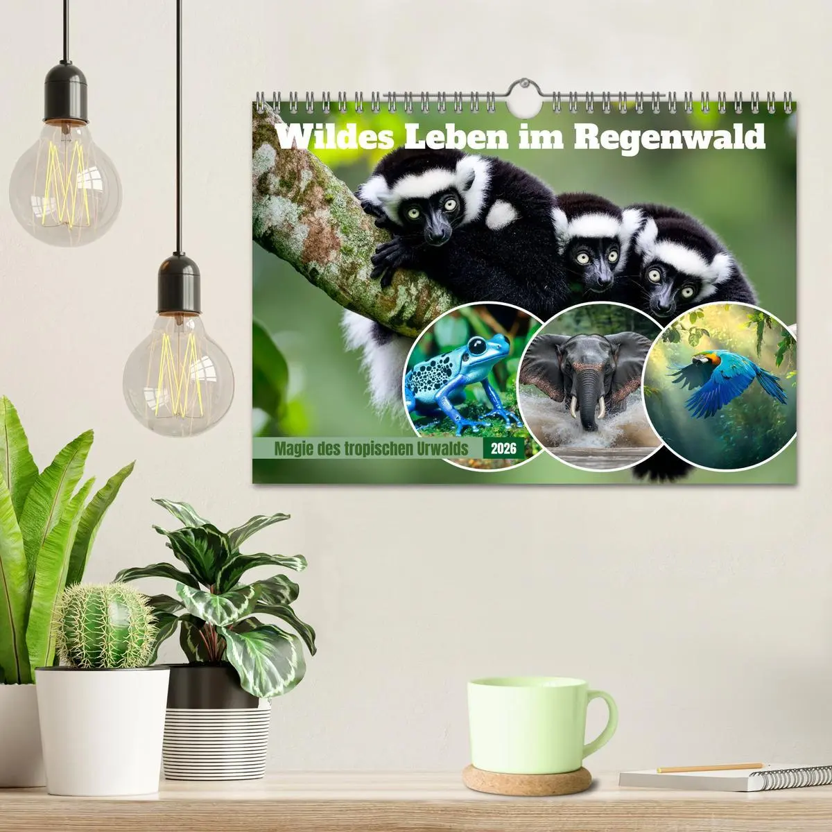 Bild: 9783516235494 | Wildes Leben im Regenwald (Wandkalender 2026 DIN A4 quer), CALVENDO...