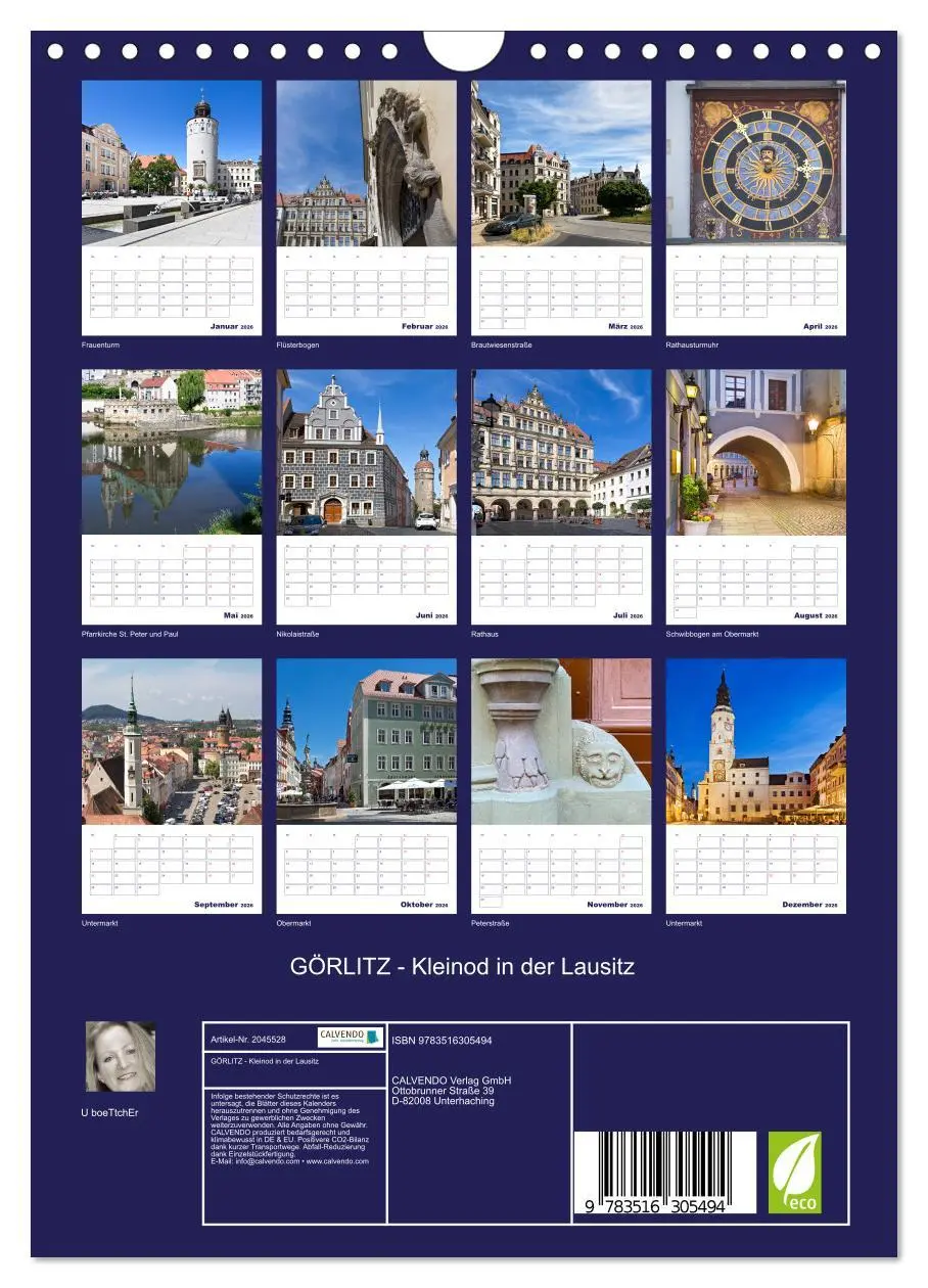 Bild: 9783516305494 | GÖRLITZ - Kleinod in der Lausitz (Wandkalender 2026 DIN A4 hoch),...