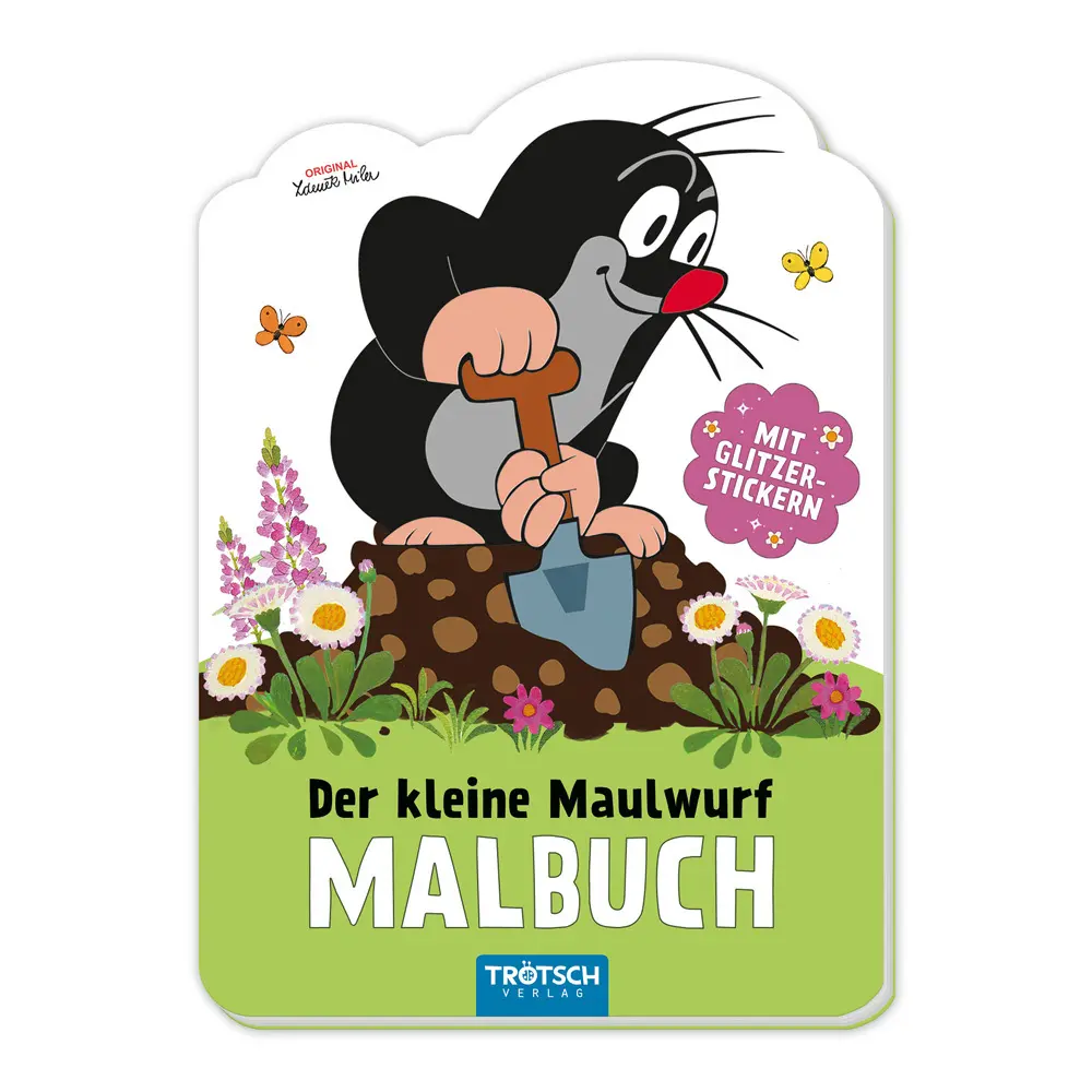 Cover: 9783988025494 | TRÖTSCH - Der kleine Maulwurf Mini-Malbuch mit Glitzerstickern...
