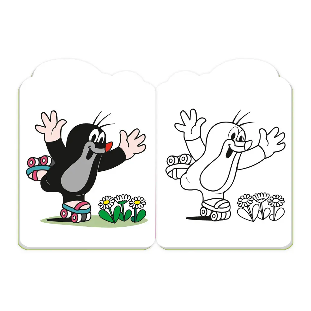Bild: 9783988025494 | TRÖTSCH - Der kleine Maulwurf Mini-Malbuch mit Glitzerstickern...