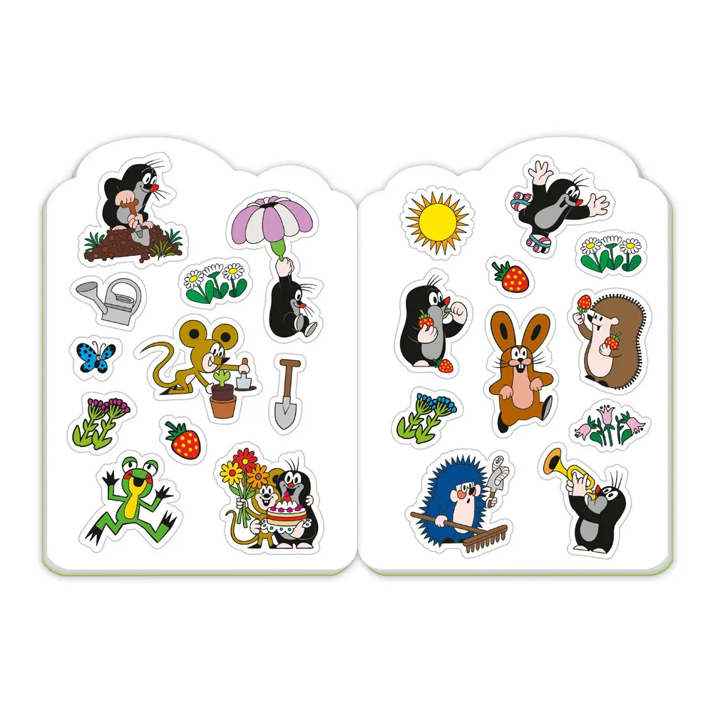 Bild: 9783988025494 | TRÖTSCH - Der kleine Maulwurf Mini-Malbuch mit Glitzerstickern...