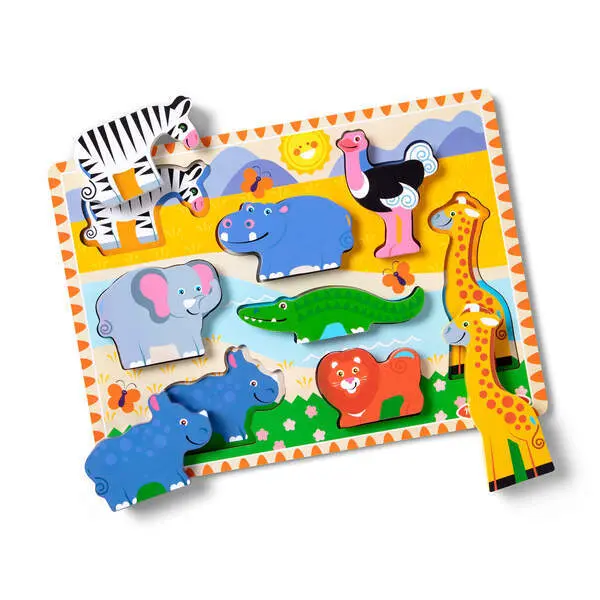 Bild: 681147005594 | MPZ Safari Spieltiere Puzzle | Karton | 55940 | Deutsch | 2025