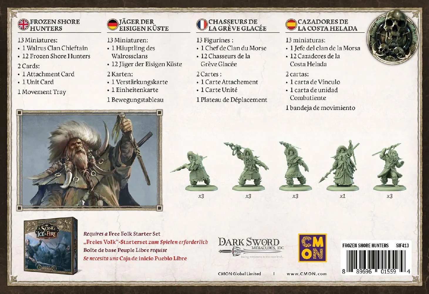 Bild: 889696015594 | Song of Ice &amp; Fire - Frozen Shore Hunters (Jäger der Eisigen Küste)