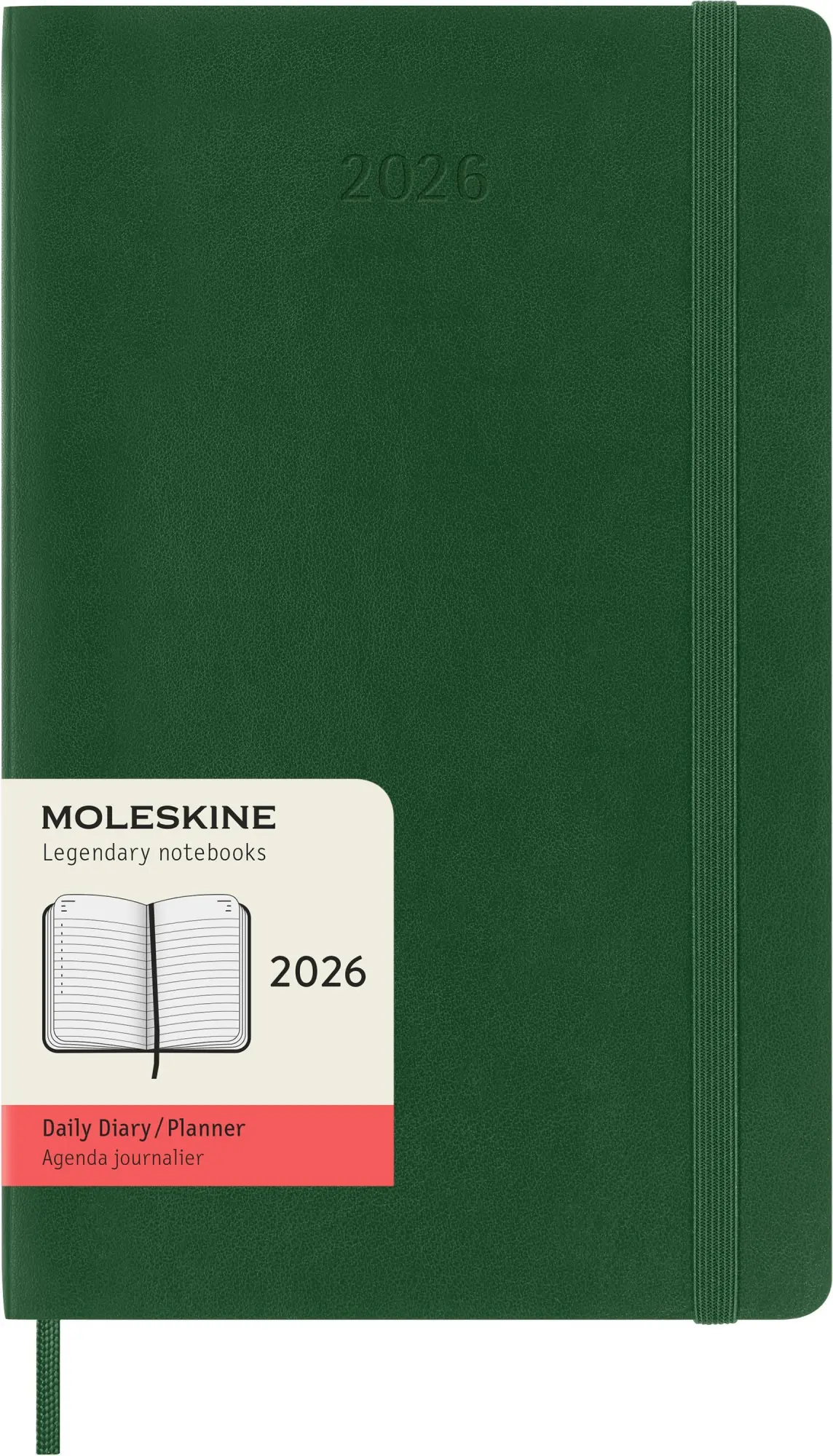 Bild: 8056999275594 | Moleskine 12 Monate Tageskalender 2026, Large/A5, 1 Tag = 1 Seite,...