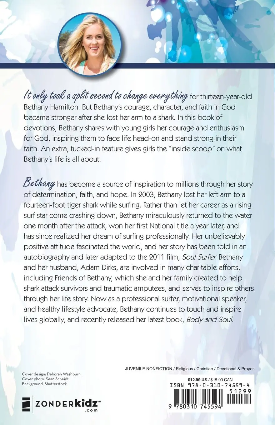 Rückseite: 9780310745594 | Rise Above | A 90-Day Devotional | Bethany Hamilton | Taschenbuch