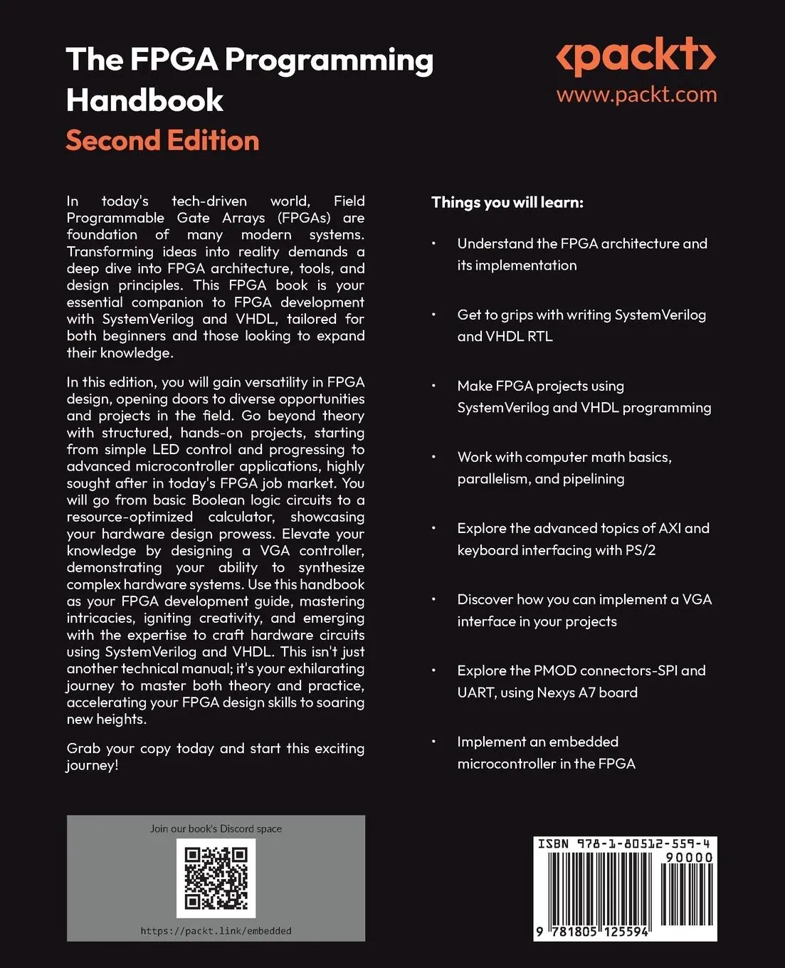 Rückseite: 9781805125594 | The FPGA Programming Handbook - Second Edition | Frank Bruno (u. a.)