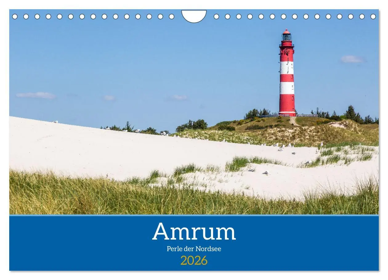 Cover: 9783457375594 | Amrum - Perle der Nordsee (Wandkalender 2026 DIN A4 quer), CALVENDO...