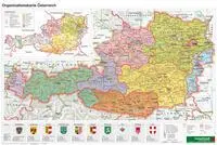Cover: 9783707915594 | Österreich Organisiation Planokarte 1 : 1 400 000 | KG | (Land-)Karte