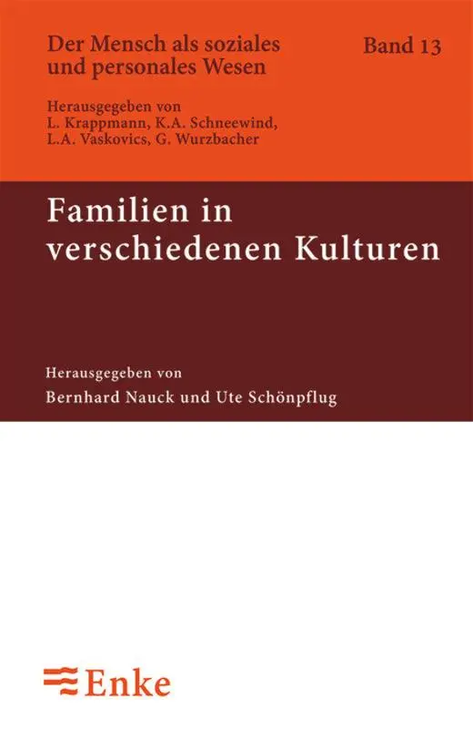 Cover: 9783828245594 | Familien in verschiedenen Kulturen | Ute Schoenpflug (u. a.) | Buch