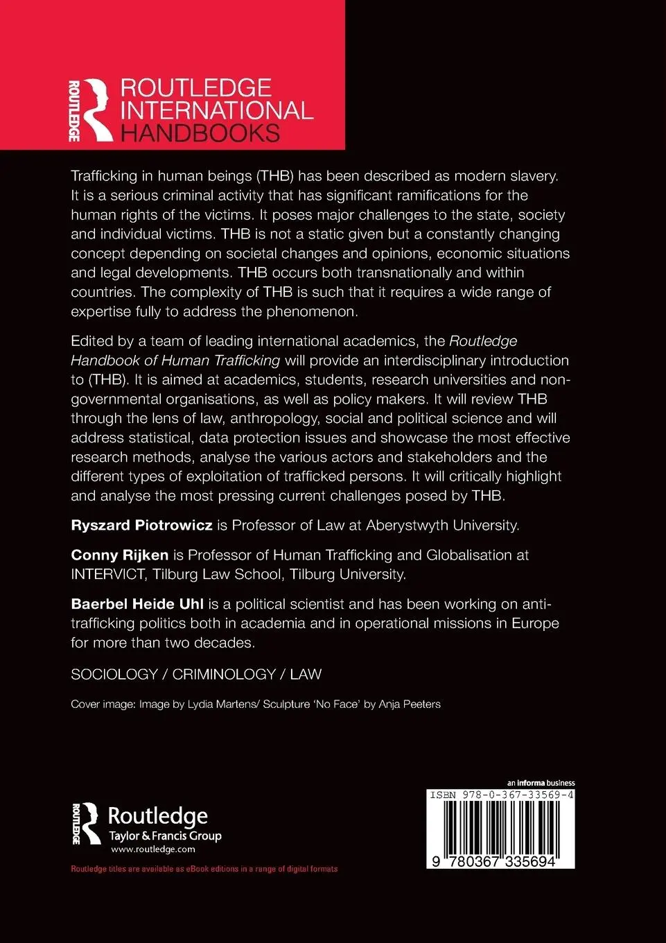 Rückseite: 9780367335694 | Routledge Handbook of Human Trafficking | Ryszard Piotrowicz (u. a.)