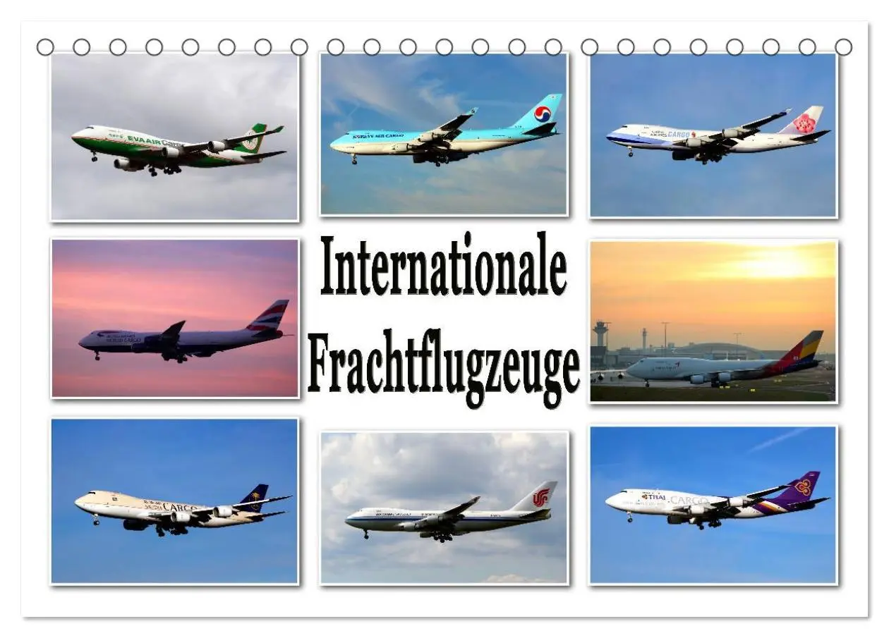 Cover: 9783516075694 | Internationale Frachtflugzeuge (Tischkalender 2026 DIN A5 quer),...