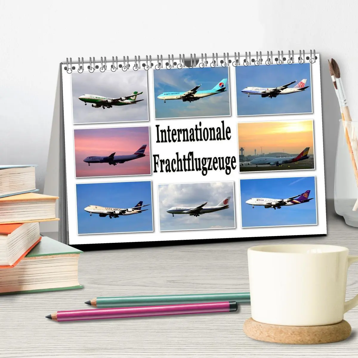 Bild: 9783516075694 | Internationale Frachtflugzeuge (Tischkalender 2026 DIN A5 quer),...