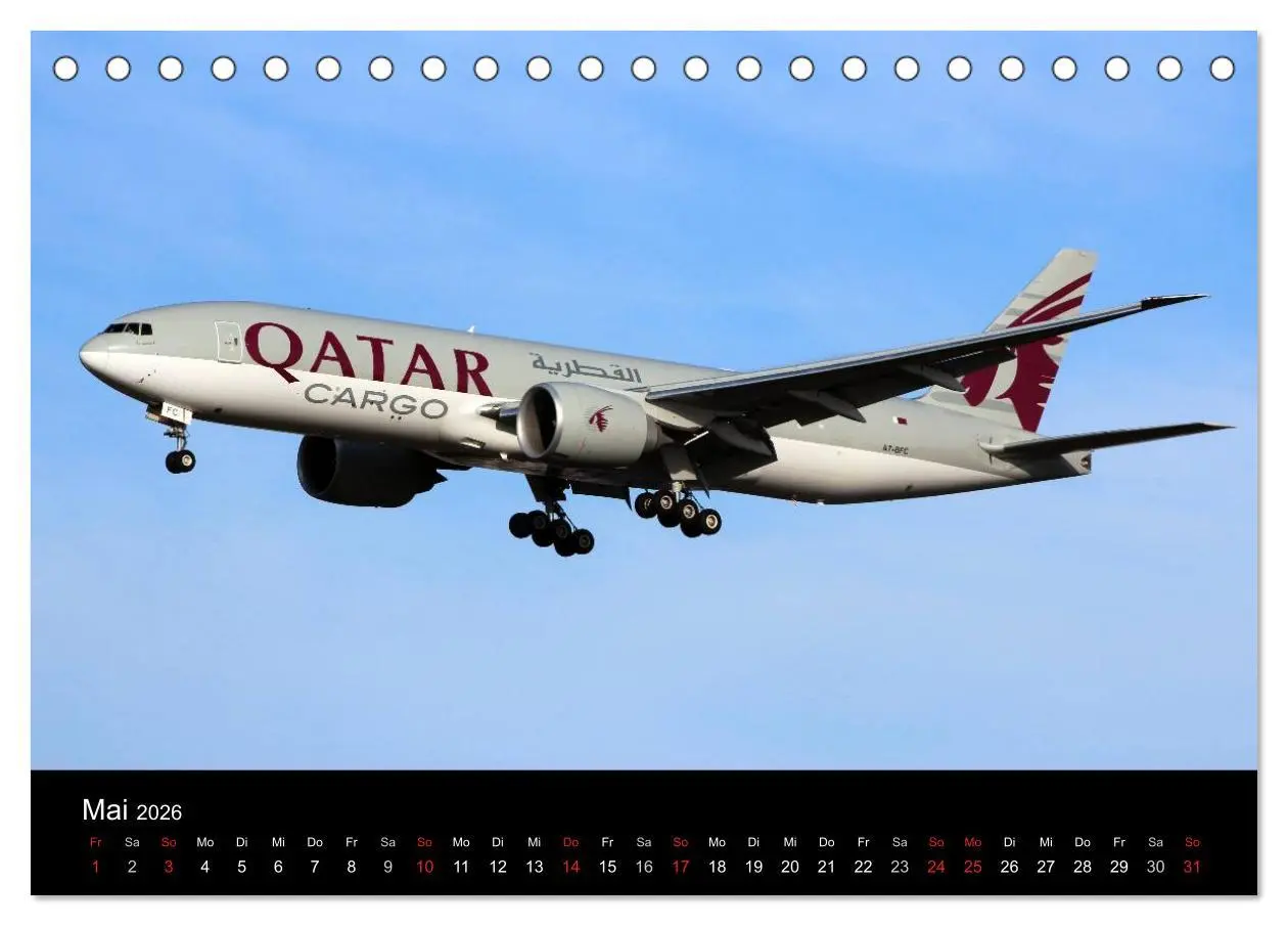 Bild: 9783516075694 | Internationale Frachtflugzeuge (Tischkalender 2026 DIN A5 quer),...