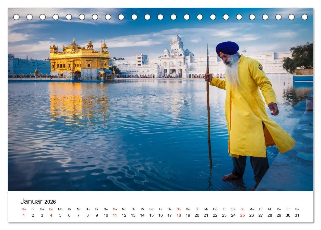 Bild: 9783516215694 | Indien: Menschen ¿ Farben ¿ Religionen (Tischkalender 2026 DIN A5...