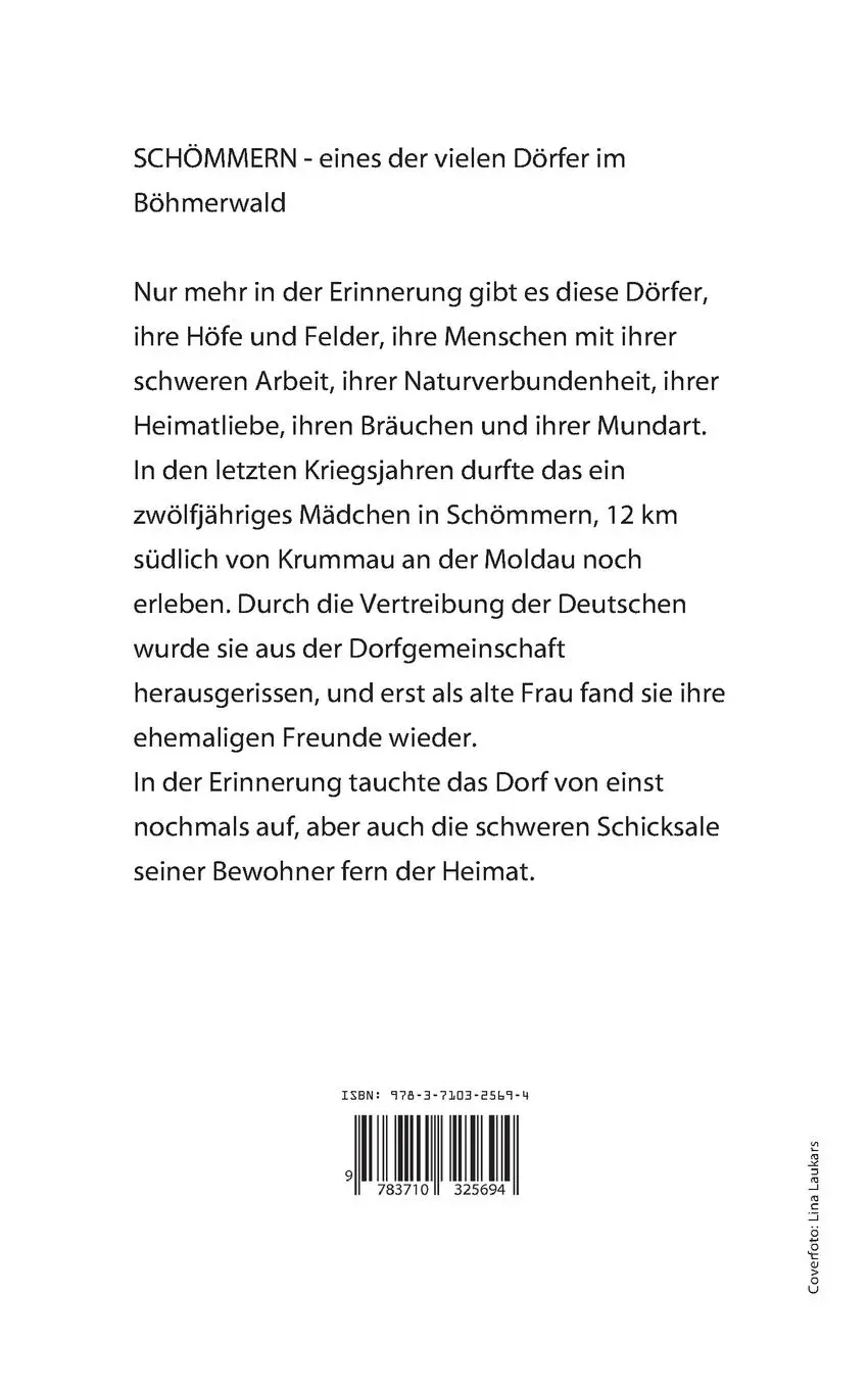 Rückseite: 9783710325694 | Ein Dorf im Böhmerwald | Erinnerungen an eine entschwundene Welt