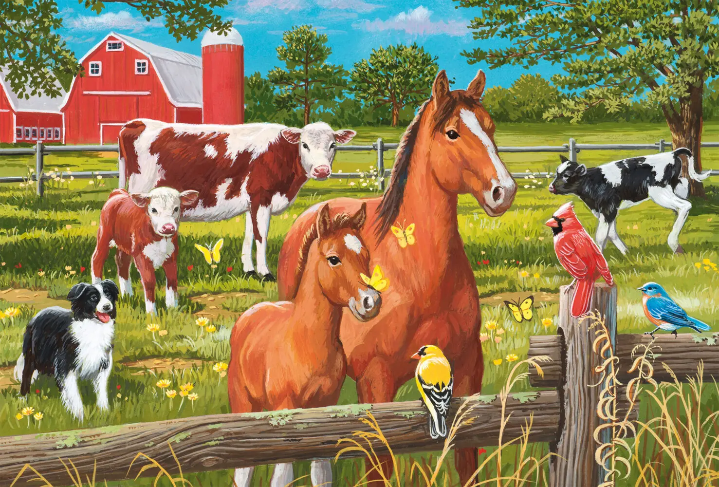Bild: 4001504565794 | Tiere auf dem Bauernhof | Kinderpuzzle Graspappe Standard 3x48 Teile